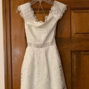 White Off-Shoulder Lace Dress